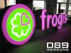 Leuchtbuchstaben mit Logo LED von 089 Werbung in Mnchen fr Frogis.