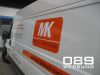 Transporter Beschriftung der Firma MK Abbruch und Sanierung in Mnchen.