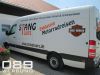 Fahrzeugbeschriftung Transporter STANG TOURS. 