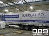 Beschriftung mehrerer LKW-Auflieger fr Brgofol.
