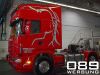 Gestaltung eines SCANIA LKW fr Spedition in Mnchen.