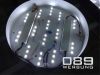 Leuchtkasten rund fr Tommorrow Focus in Mnchen. LED-Technik von 089 Werbung.