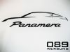 Porsche, Panamera, Logo Digitaldruck UV best�ndig auf 8mm Acryl - Schild, Kanten poliert, von 089Werbung M�nchen.